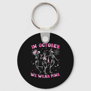 Porte-clés En Octobre Nous Portons Nk Halloween Cancer Sein S