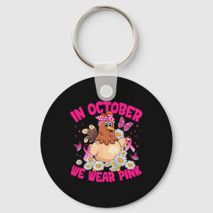 Porte-clés En Octobre Nous Portons Pink Breast Cancer Sensibi