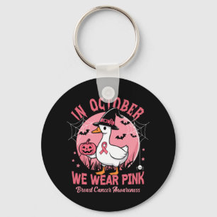 Porte-clés En Octobre, Nous Portons Pink Goose Breast Cancer