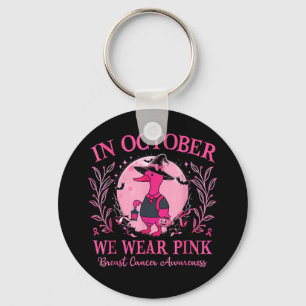 Porte-clés En Octobre, Nous Portons Pink Goose Breast Cancer 