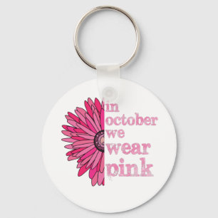 Porte-clés En Octobre Nous Portons Rose