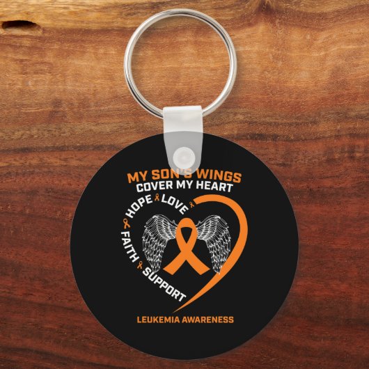 Porte-clés En Souvenir De Mon Fils Aimant Mémoire Leucémie Aw (Recto)