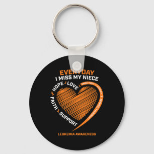 Porte-clés En Souvenir Mémoire D'Amour De Ma Leucémie Nièce