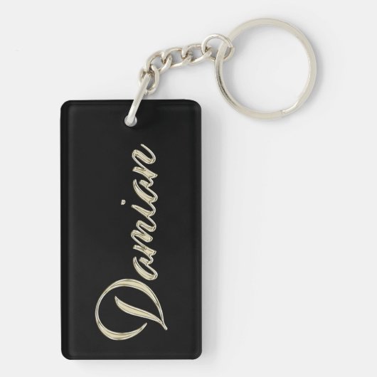 Porte-clés en whitegold Damian (Dos)