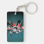 Porte-clés Enceintes Graphiques Musique Audio (Dos)