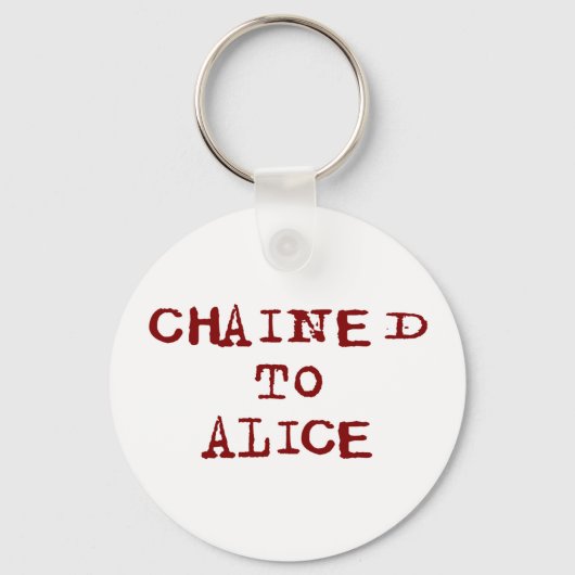 Porte-clés Enchaîné à Alice (Recto)
