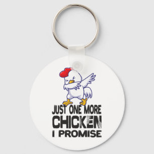 Porte-clés Encore un poulet je promets Poulet Dab Dabbin
