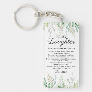 Porte-clés Encouragement De La Fille Dire De Maman