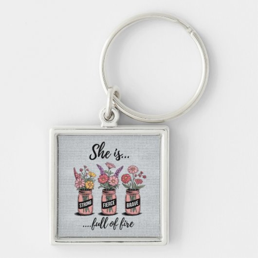 Porte-clés Encouragement et devis inspirants (Devant)