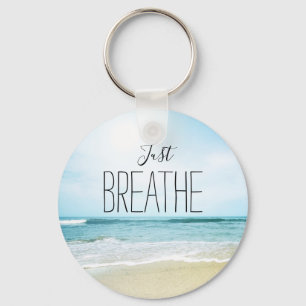 Porte-clés Encouragement Just Breathe Beach