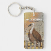 Porte-clés Encouragement Personnalisé Fortifié (Devant)