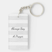 Porte-clés Encourager les mots sur Porte - clé acrylique (Dos)