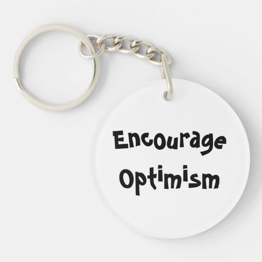 Porte-clés Encourager l'optimisme (Devant)