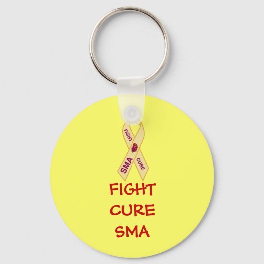 Porte-clés END-SMA pin, FIGHTCURESMA (Recto)