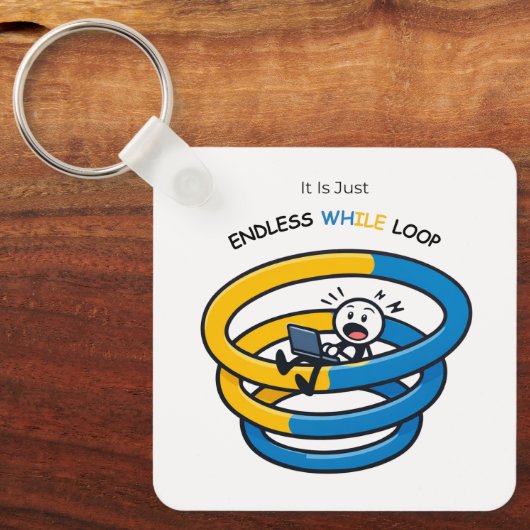 Porte-clés Endless Loop Aware Python Developer | Keychain (Recto)