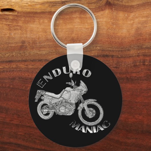 Porte-clés Enduro Maniac - Biker (Recto)