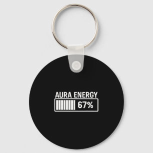 Porte-clés Énergie Aura À 67 Drôle Six Sept Mème Gen Alpha S