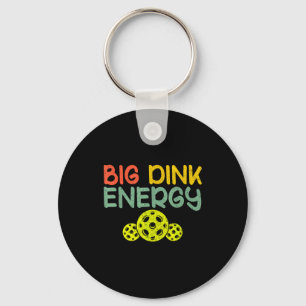 Porte-clés Énergie de dink rétro grosse pickleball drôle de b