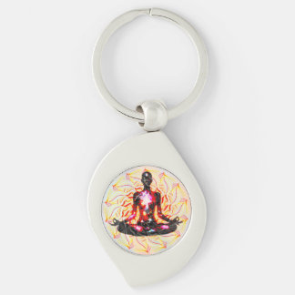 Porte-clés énergie de méditation groovy