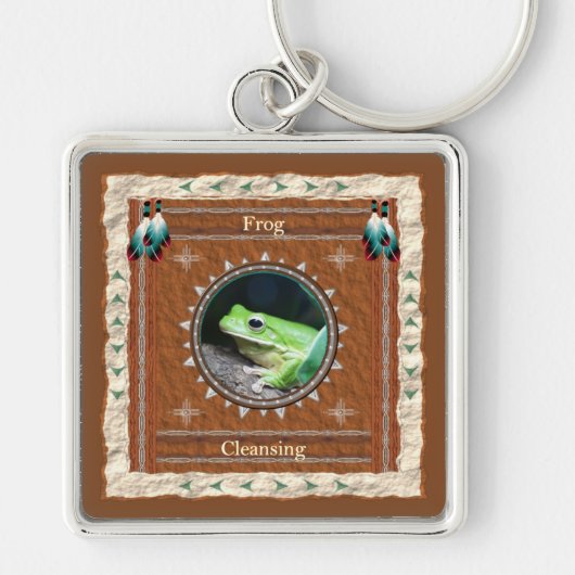 Porte-clés Énergie de purification de grenouille (Devant)