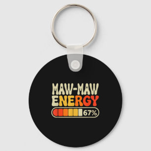 Porte-clés Énergie Maw-maw 67 pour cent graphique rétro pour