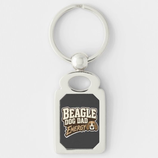 Porte-clés Énergie Papa Beagle (Devant)