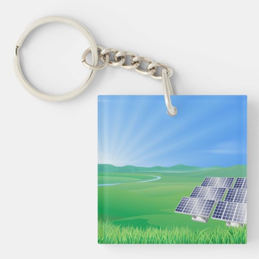 Porte-clés Énergie renouvelable Porte - clé solaire (Devant)