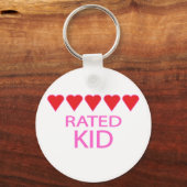 Porte-clés Enfant à cinq coeurs (Recto)