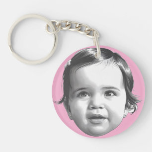 Porte-clés Enfant bébé fille humeur heureux ou Porte - clé po
