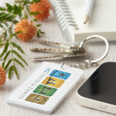 Porte-clés Enfant d'AK et porte - clé de famille (Devant droit)