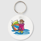 Porte-clés Enfant Dans La Pluie Porte - clé (Recto)