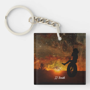 Porte-clés Enfant Dans Le Porte - clé À Flèche Pneumatique