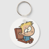 Porte-clés Enfant Dans Un Porte - clé De Valise (Verso)