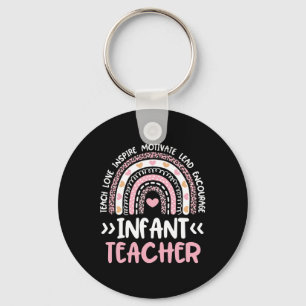 Porte-clés Enfant enseignant mignon teint teint arc-en-ciel g