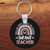 Porte-clés Enfant enseignant mignon teint teint arc-en-ciel g (Verso)