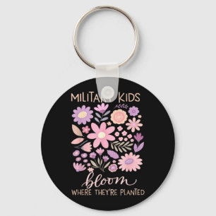 Porte-clés Enfant Militaire Pissenlit Fleurir Où Planté Viole