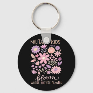 Porte-clés Enfant Militaire Pissenlit Fleurir Où Planté Viole