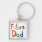 Porte-clés Enfant Texte Futur Papa T-shirts et cadeaux (Devant)