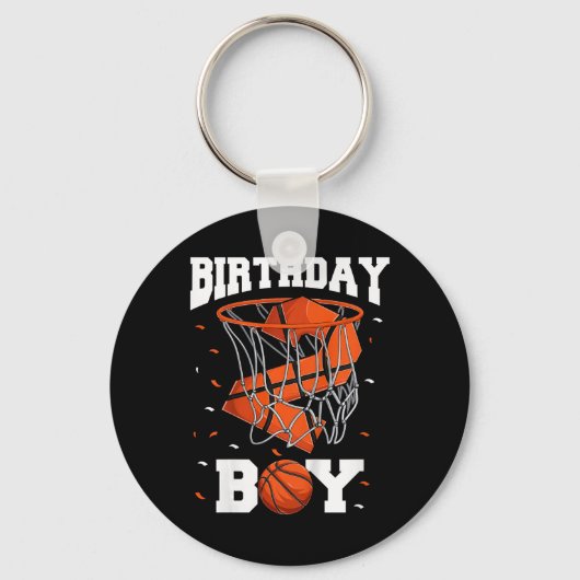 Porte-clés Enfants 2e anniversaire Basketball garçon de deux  (Recto)