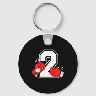 Porte-clés Enfants 2e anniversaire Boy Boy 2 ans Boxer Annive