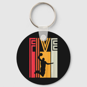 Porte-clés Enfants 5Anniversaire Bysketbyll Lover Cadeau 5 an
