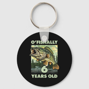 Porte-clés Enfants 6 ans pêcheur O'fishally 6 pêche 6ème
