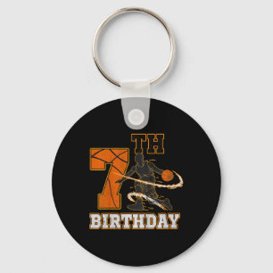 Porte-clés Enfants 7e anniversaire Basketball Enfants Garçons