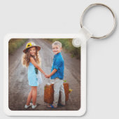 Porte-clés Enfants à double face personnalisés deux photos (Dos)