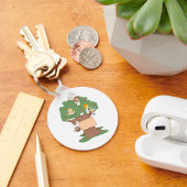 Porte-clés Enfants amusants jouant dans l'arbre Apple