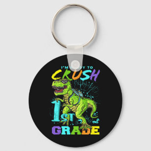 Porte-clés Enfants Amusants Première Classe T-Rex Tee