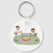 Porte-clés Enfants au feu de camp (Verso)