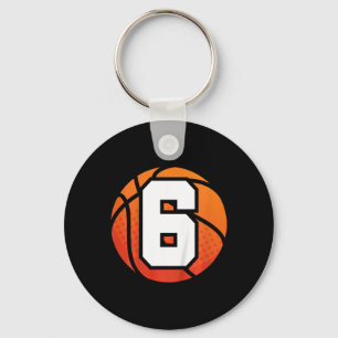 Porte-clés Enfants Basketball Anniversaire 6 Nombre Enfants B