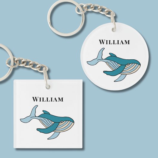 Porte-clés Enfants de baleines océaniques