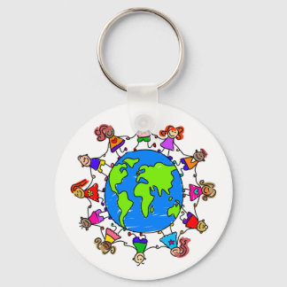 Porte-clés Enfants du monde